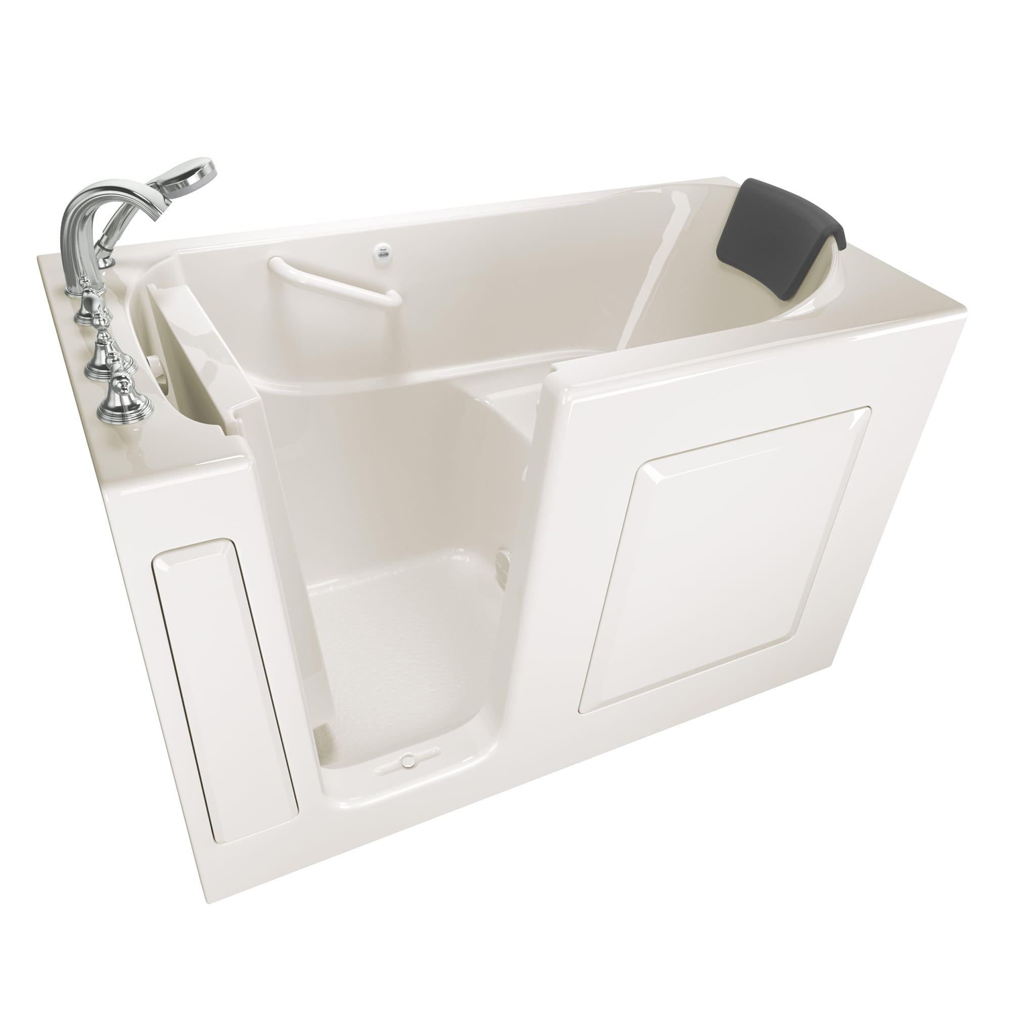 Gelcoat Premium Series 30 x 60 -Inch Walk-in Tub With Soaker System - Left-Hand Drain With Faucet